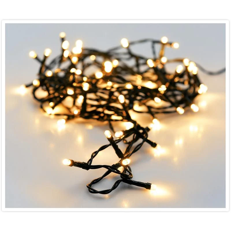 Kerstverlichting 120 Led- 9M - Extra Warm Wit - Timer - Lichtfuncties - Geheugen - Buiten Marcels Webwinkel
