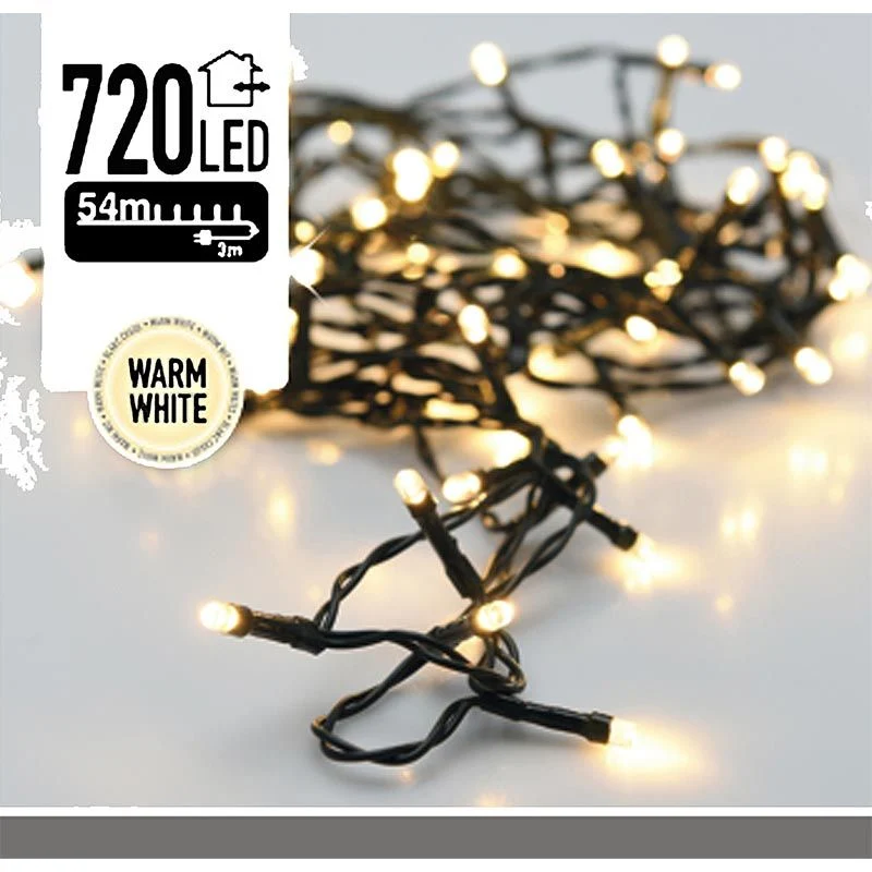 Kerstverlichting - 720 Led's - 54 Meter - Warm Wit Marcels Webwinkel