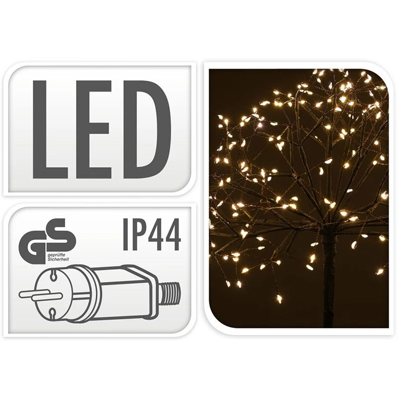 Led Boom 100 Cm Met 240 Led's - Warm Wit - Tuinsteker Marcels Webwinkel