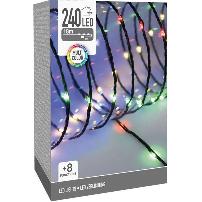 Led Verlichting 240 Led - 18 Meter - Multicolor - Voor Binnen En Buiten - 8 Lichtfuncties - Soft Wire Marcels Webwinkel