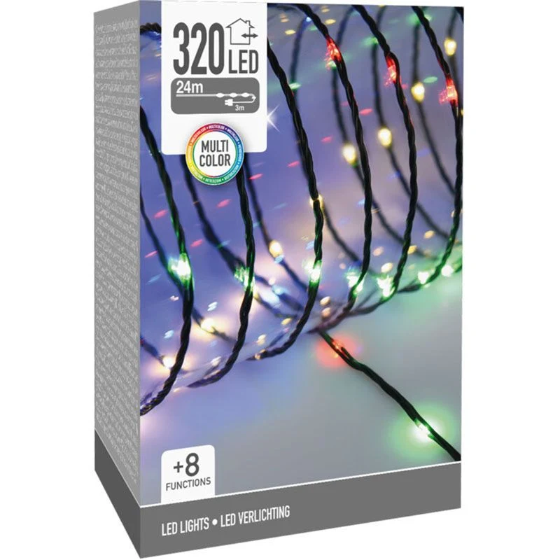 Led Verlichting 320 Led - 24 Meter - Multicolor - Voor Binnen En Buiten - 8 Lichtfuncties - Soft Wire Marcels Webwinkel