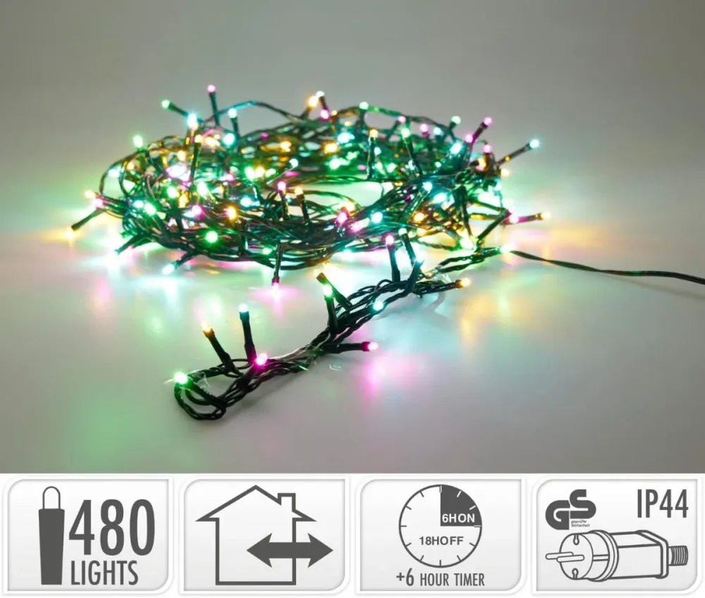 Led Verlichting 480 Led - 36 Meter - Kerst - Festival Marcels Webwinkel