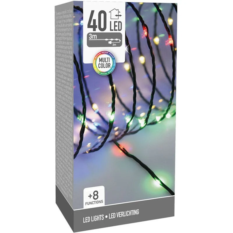 Led Verlichting 40 Led - 3 Meter - Multicolor - 8 Lichtfuncties - Soft Wire Marcels Webwinkel