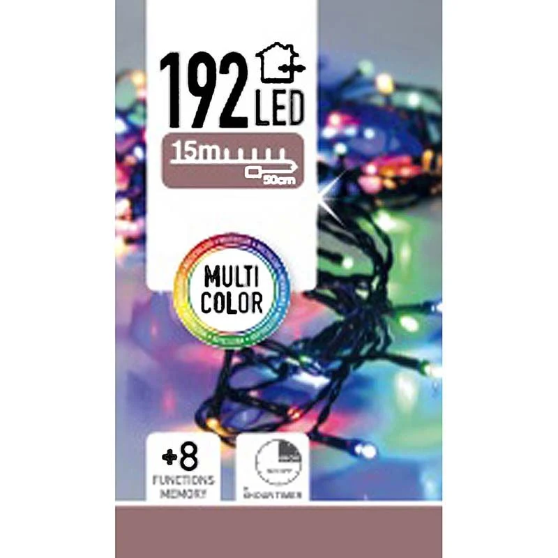 Led-Verlichting 192 Led's - Multicolor - Op Batterij Marcels Webwinkel