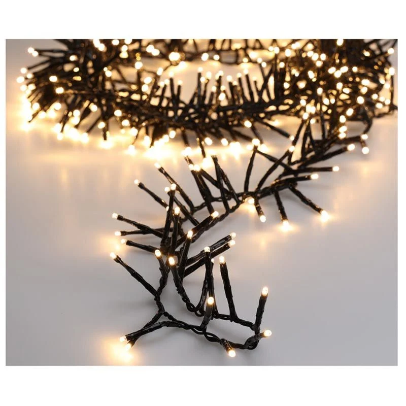 Maxi Cluster Kerstverlichting - 1000 Led - 15M - Warm Wit - Timer - Lichtfuncties - Geheugen - Buiten Marcels Webwinkel