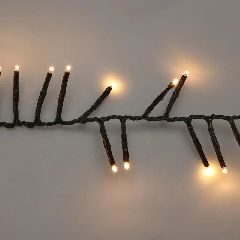 Maxi Cluster Kerstverlichting - 400 Led - 6M - Warm Wit - Timer - Lichtfuncties - Geheugen - Buiten Marcels Webwinkel
