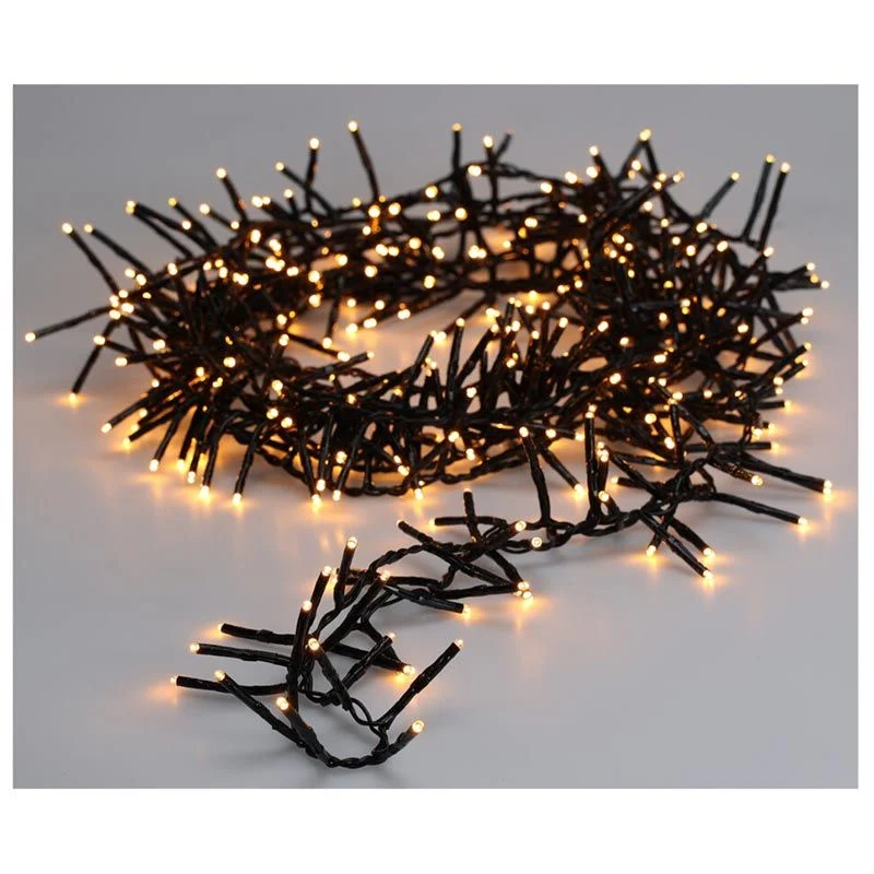 Maxi Cluster Kerstverlichting - 600 Led - 9M - Extra Warm Wit - Timer - Lichtfuncties - Geheugen - Buiten Marcels Webwinkel