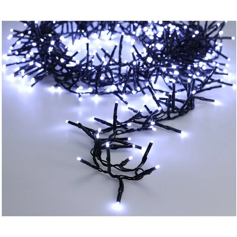 Maxi Cluster Kerstverlichting - 800 Led - 12M - Wit - Timer - Lichtfuncties - Geheugen - Buiten Marcels Webwinkel