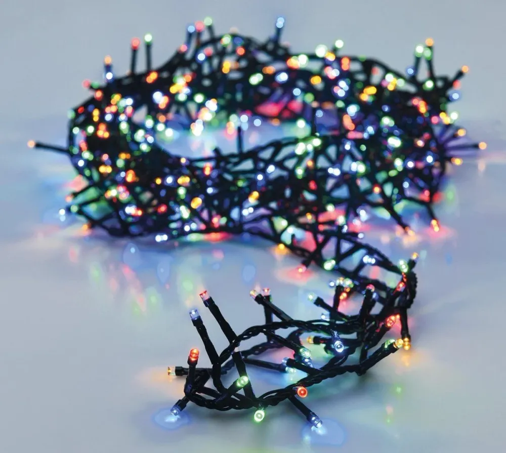 Micro Cluster - 1000 Led - 20 Meter - Multicolor - 8 Functies Marcels Webwinkel