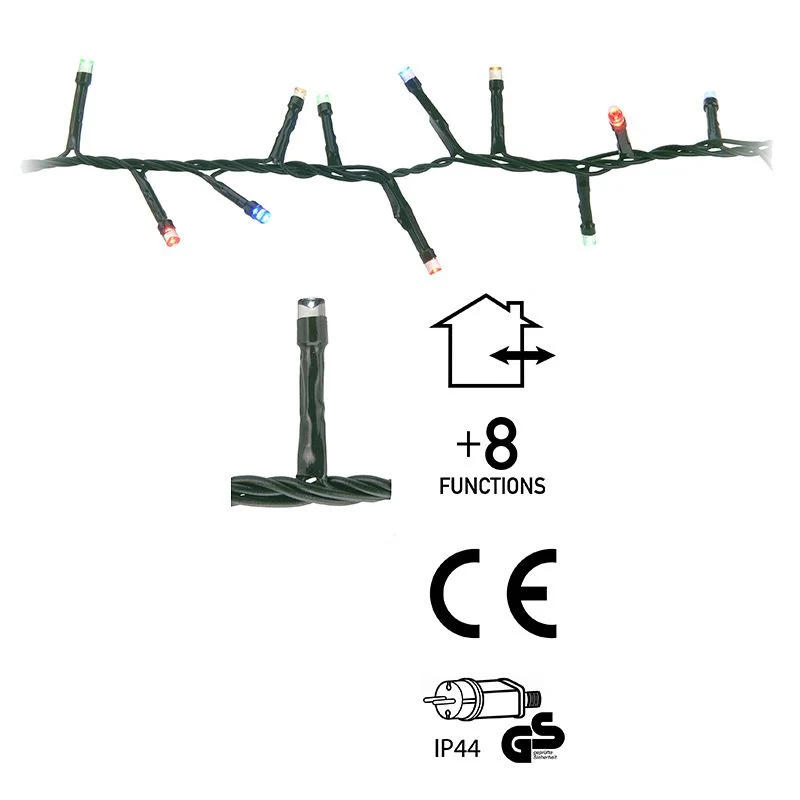 Micro Cluster - 1000 Led - 20 Meter - Multicolor - 8 Functies Marcels Webwinkel