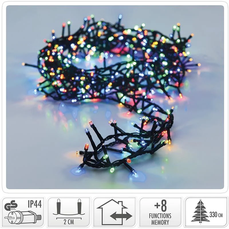Micro Cluster - 1800 Led's - 36 Meter - Multicolor - 8 Functies + Geheugen Marcels Webwinkel