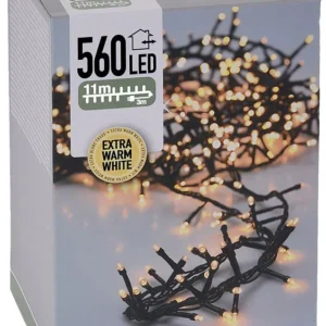 Micro Cluster 560 Led - 11M - Met Timer En Dimmer - Extra Warm Wit Marcels Webwinkel