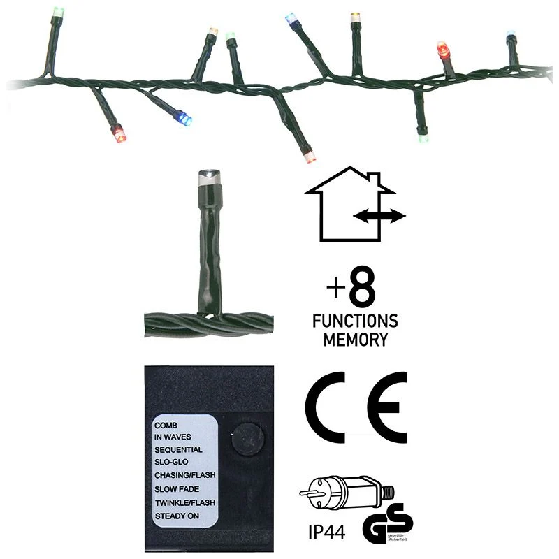 Micro Cluster - 560 Led's -11 Meter - Multicolor - 8 Functies + Geheugen Marcels Webwinkel