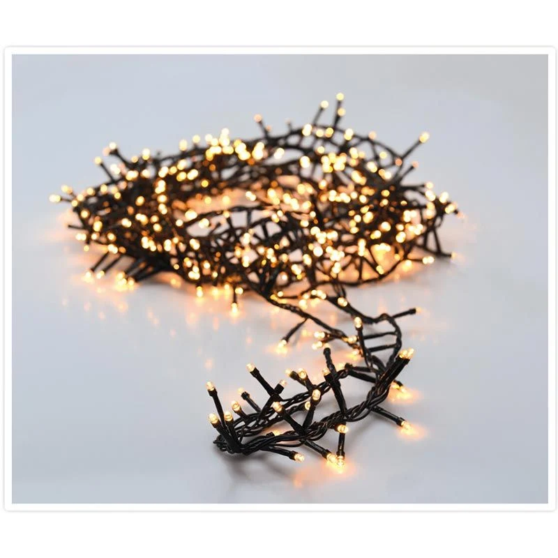 Microcluster - 560 Led - 11M - Extra Warm Wit - Timer - Lichtfuncties - Geheugen - Buiten Marcels Webwinkel