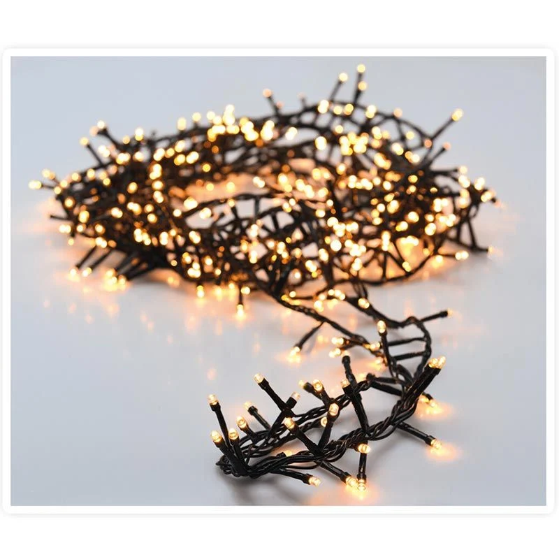 Microcluster - 800 Led - 16M - Extra Warm Wit - Timer - Lichtfuncties - Geheugen - Buiten Marcels Webwinkel