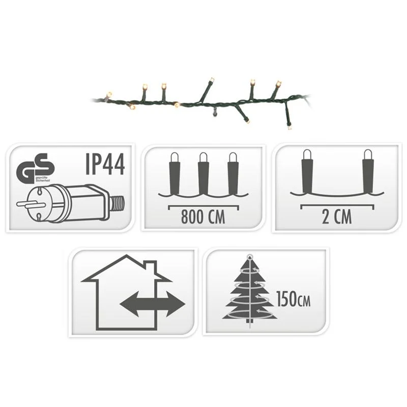 Snakelight 400 Led - 8 Meter - Extra Warm Wit Marcels Webwinkel