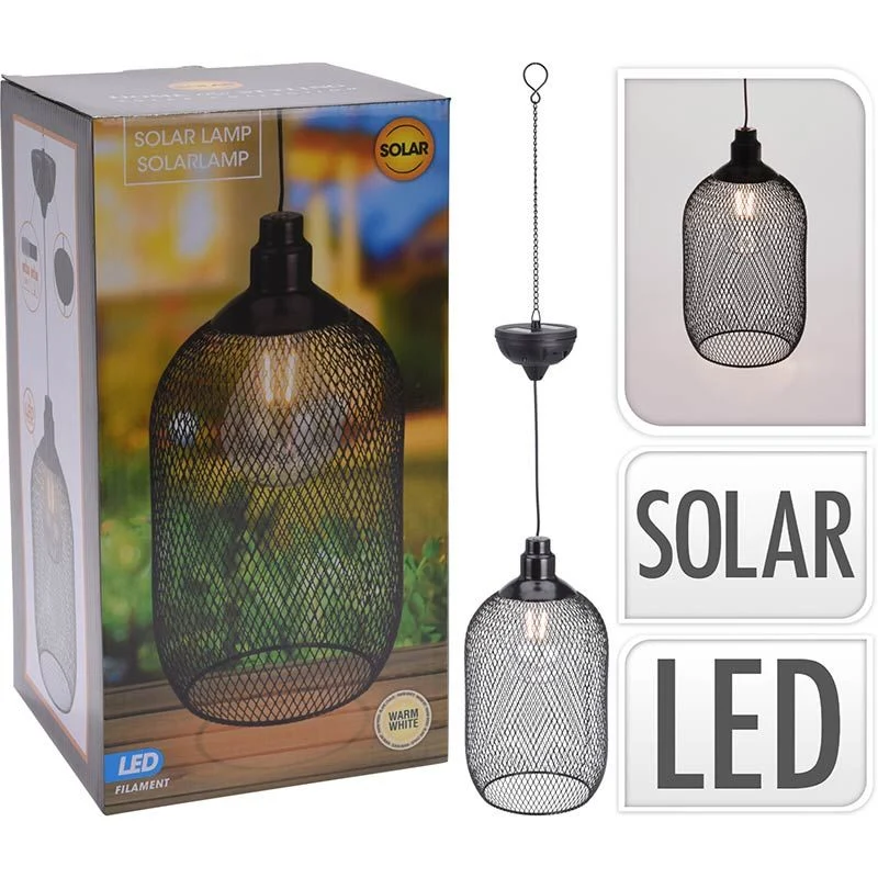 Solar Hanglamp - Led Filament - Metaal - Warm Wit Marcels Webwinkel
