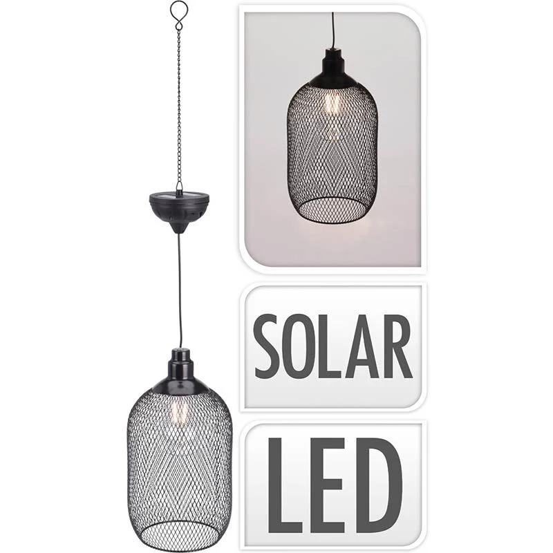 Solar Hanglamp - Led Filament - Metaal - Warm Wit Marcels Webwinkel