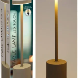 Tafellamp Taupe - 34Cm - Touchlamp - Dimbaar - Usb Marcels Webwinkel