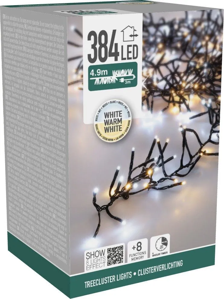 Treecluster Kerstboomverlichting - 384Led - Twotone Marcels Webwinkel