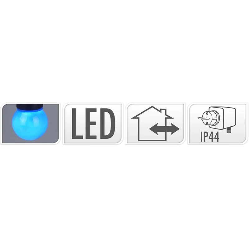 Tuinverlichting Lichtsnoer - 10 Gekleurde Led-Lampen Marcels Webwinkel