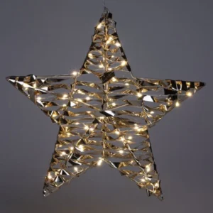 Verlichte Kerstster - Goud - 40 Cm - 60 Led Marcels Webwinkel