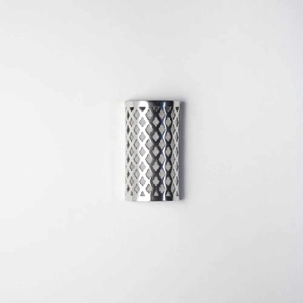 Marokkaanse aluminium wandlamp Yahra