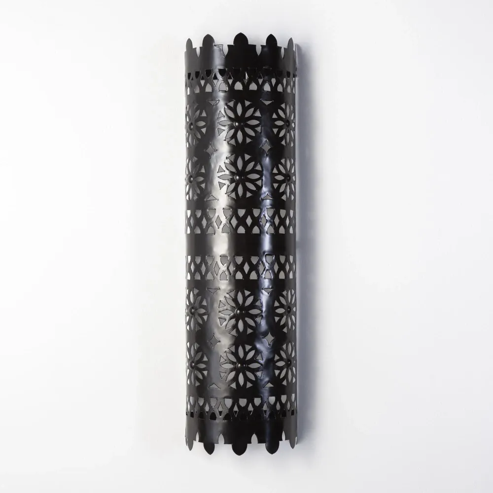 Marokkaanse opengewerkte ijzeren wandlamp 60cm