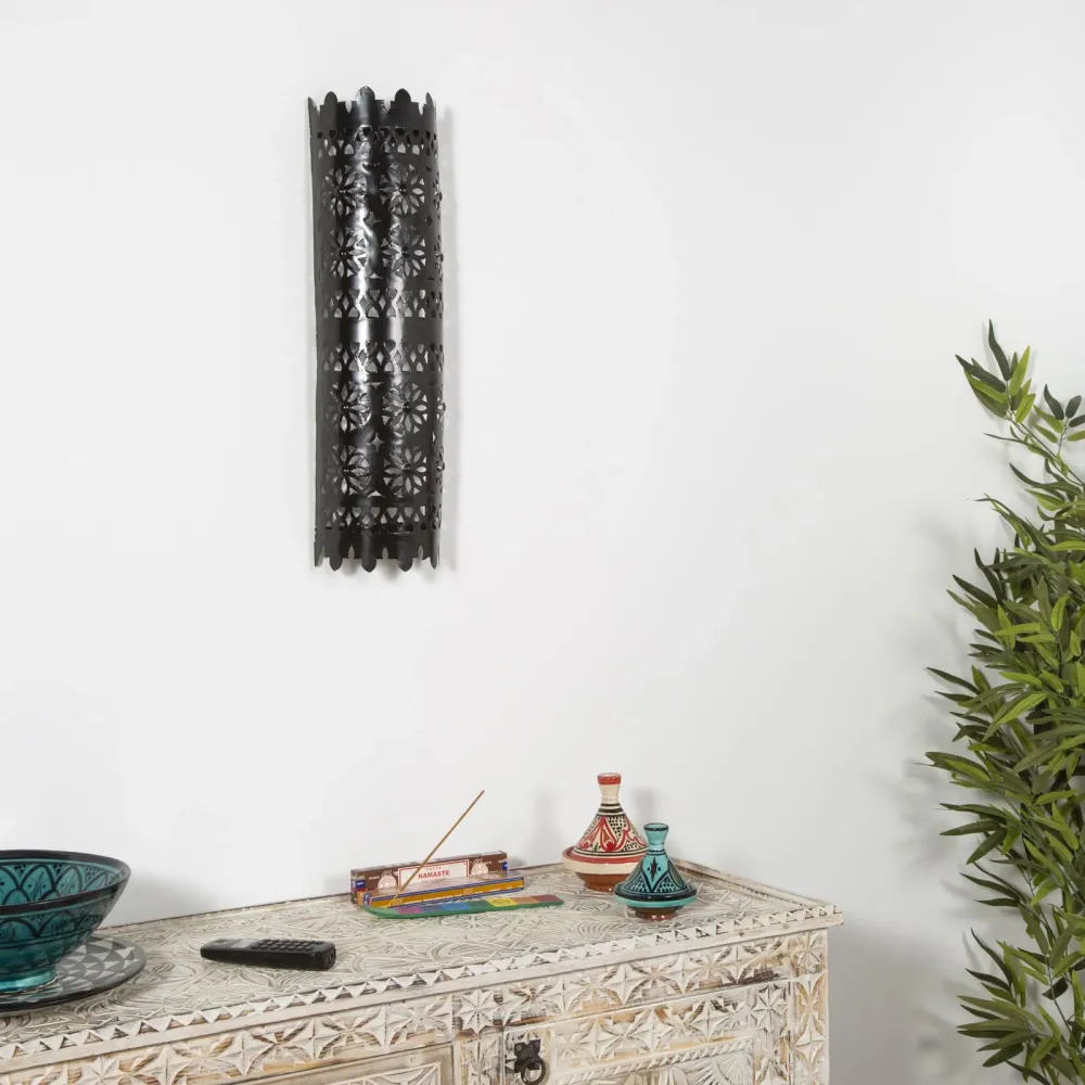 Marokkaanse opengewerkte ijzeren wandlamp 60cm
