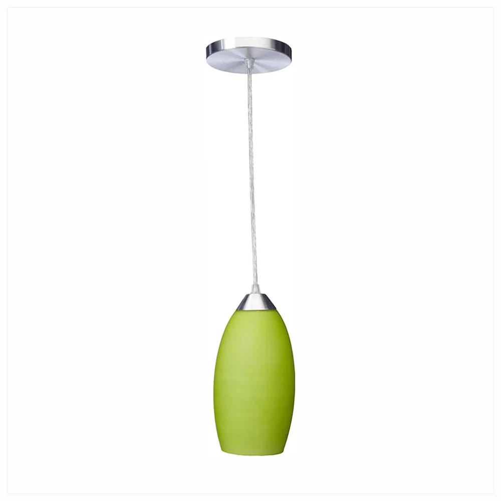 CANDIL ALUMINIO 110 X 210 MM. VIDRIO VERDE MATE 1200 MM. MAX. MAXXI