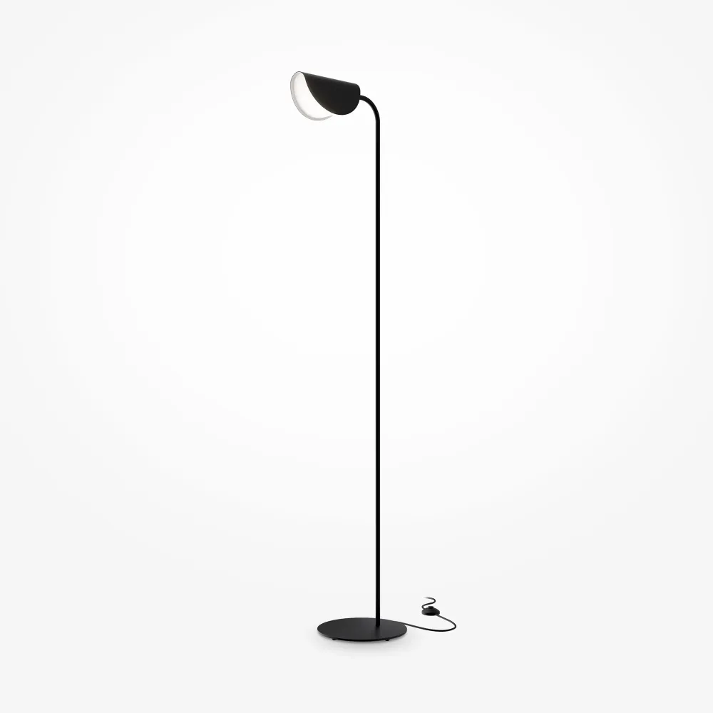 Maytoni - Vloerlamp Mollis - Zwart - Ø23