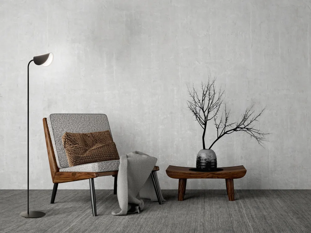 Maytoni - Vloerlamp Mollis - Zwart - Ø23
