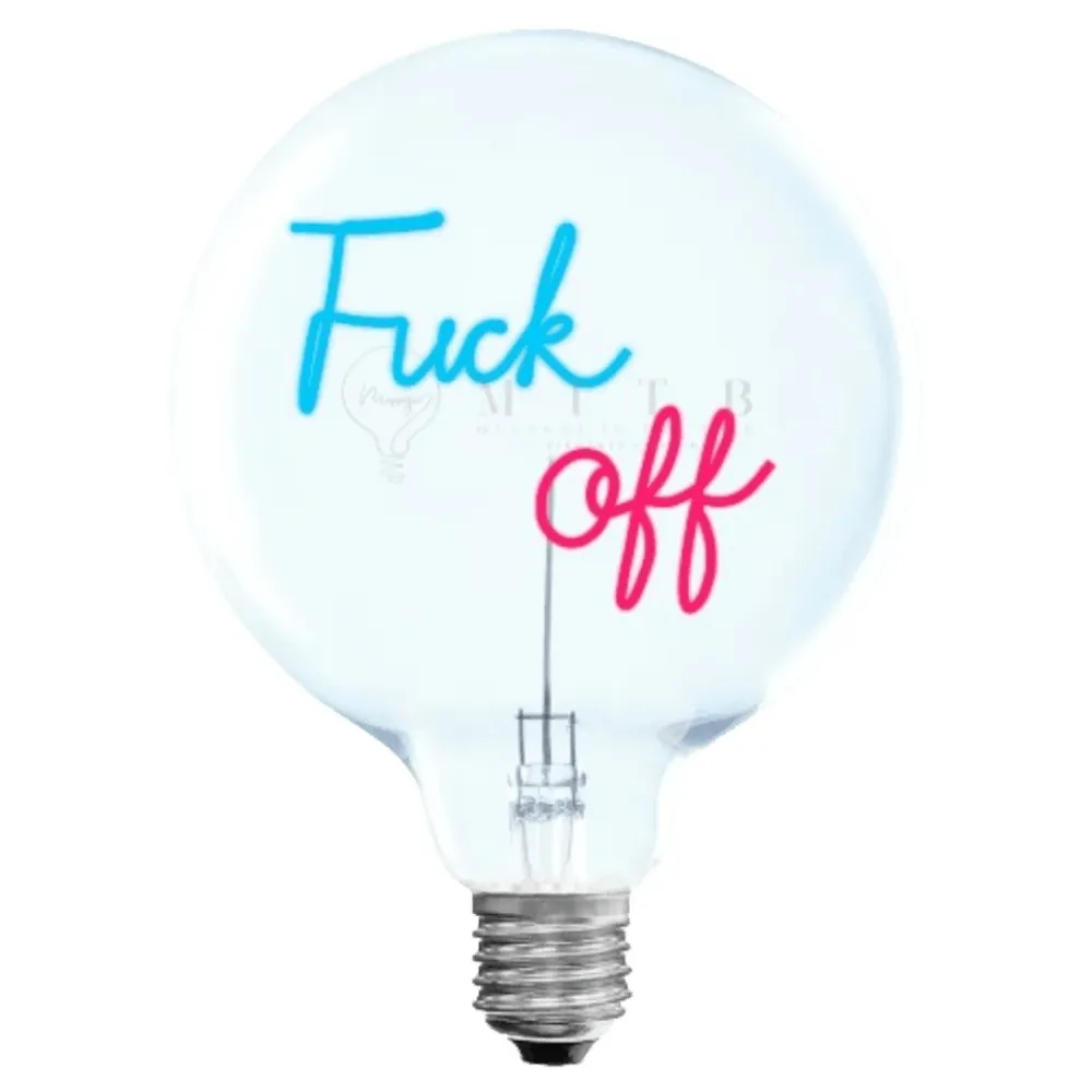 MITB Bulb Fuck Off LED lamp draadloos Message in the Bulb