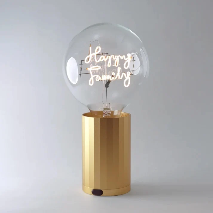 MITB Bulb Happy Family tekst lamp draadloos Message in the Bulb