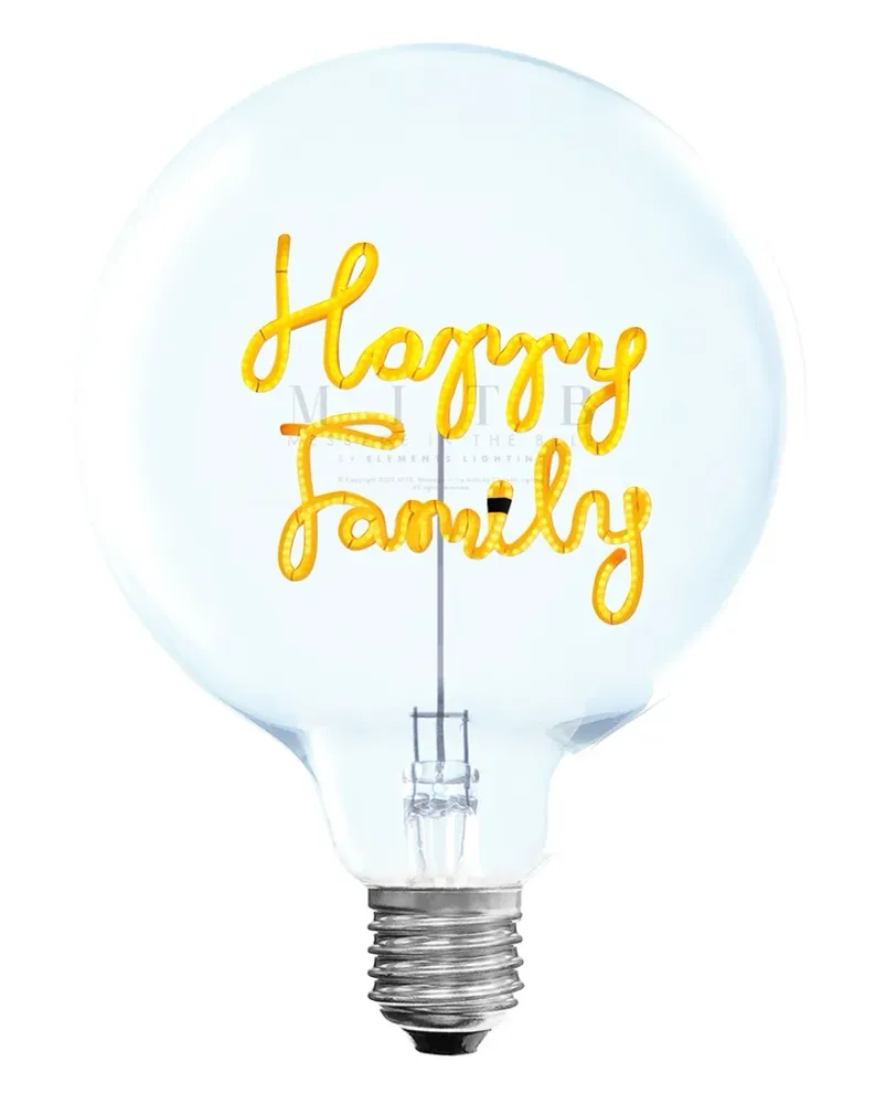 MITB Bulb Happy Family tekst lamp draadloos Message in the Bulb