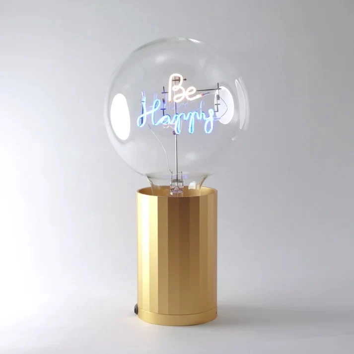 MITB Bulb Be Happy LED tekst lamp draadloos Message in the Bulb