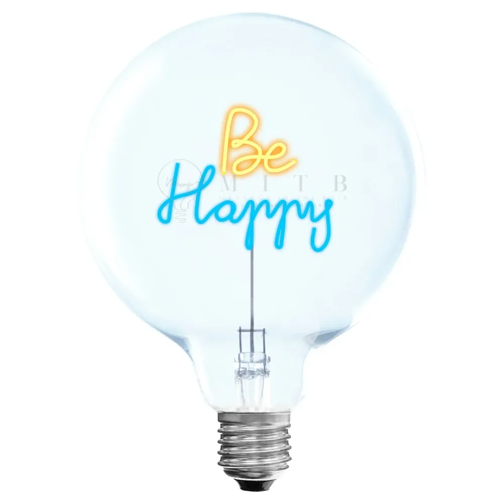 MITB Bulb Be Happy LED tekst lamp draadloos Message in the Bulb
