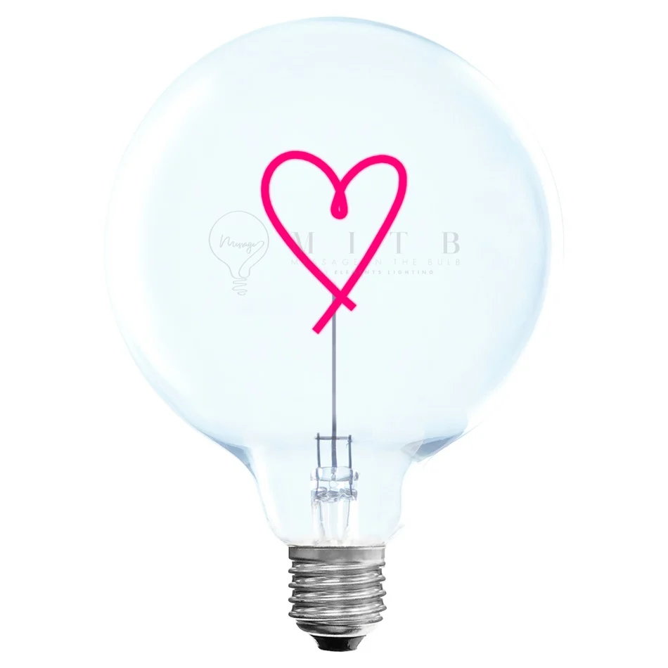 MITB Bulb Hart LED lamp draadloos Message in the Bulb