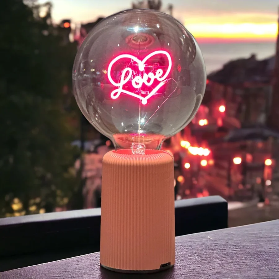 MITB Bulb Love tekst lamp draadloos Message in the Bulb