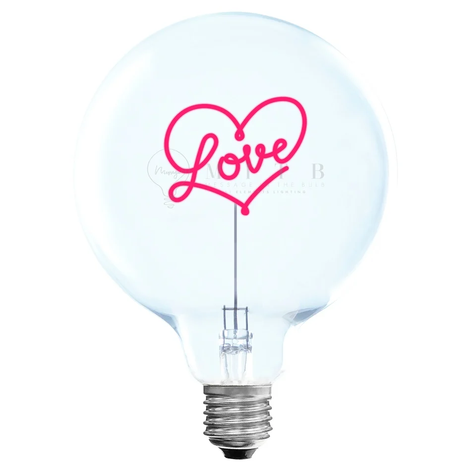 MITB Bulb Love tekst lamp draadloos Message in the Bulb