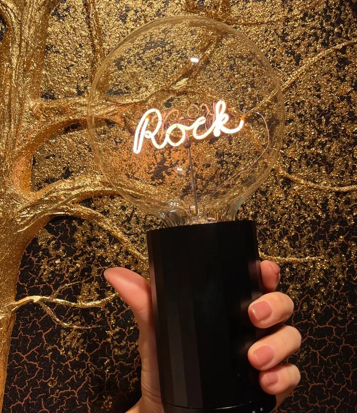 MITB Bulb Rock LED tekst lamp draadloos Message in the Bulb