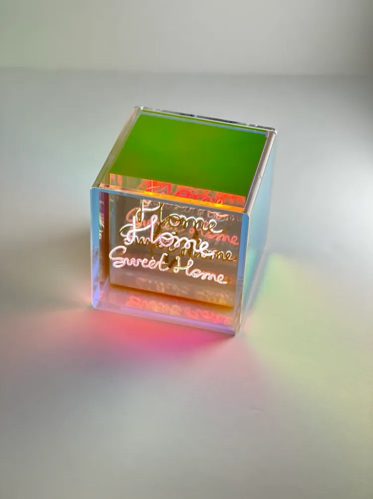 MITB MITBOX Home Sweet Home lichtgevende kubus multi-colour Message in the Bulb