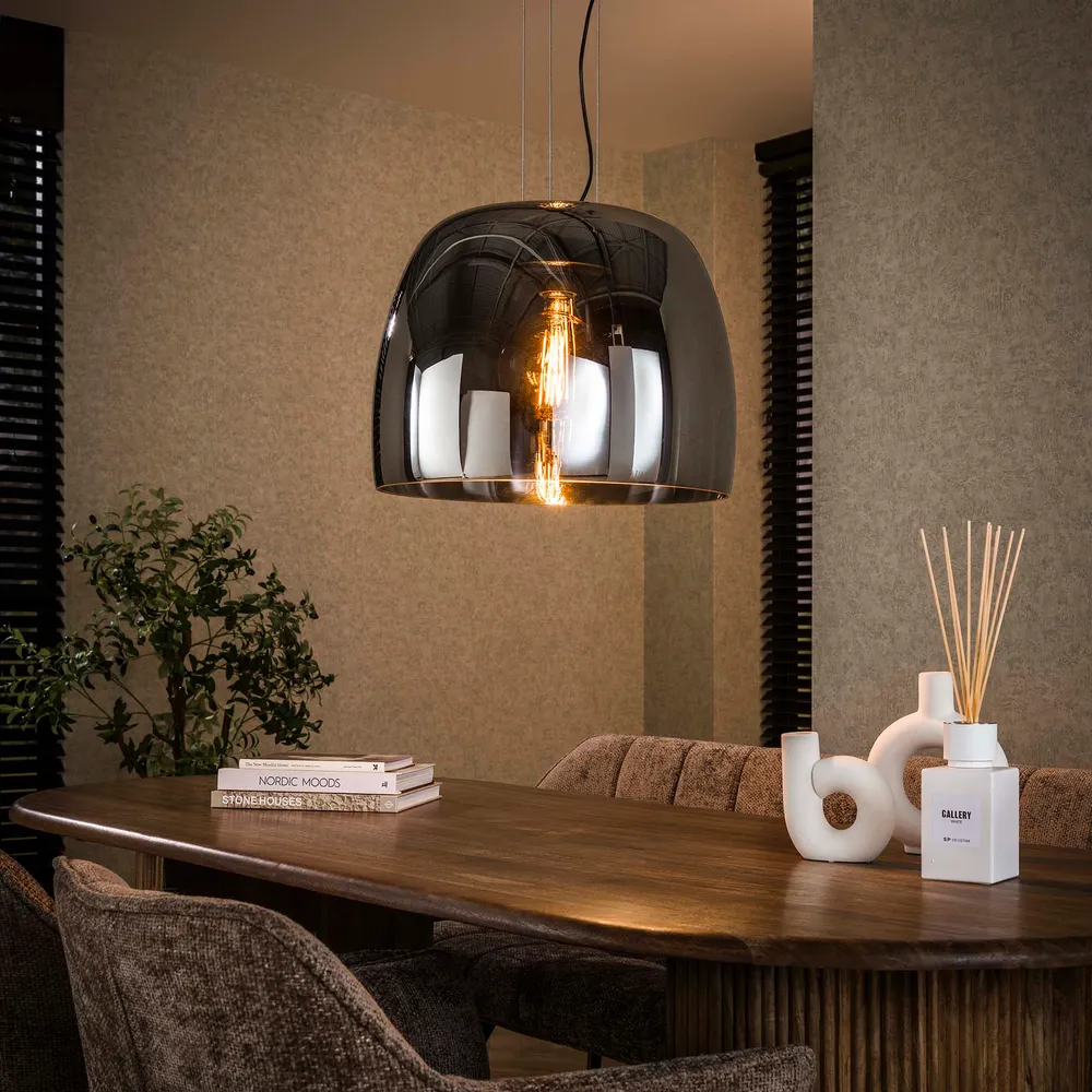 Hanglamp Lunaris XL - 1-lichts - Smoke - Glas Meubelserie Lunaris