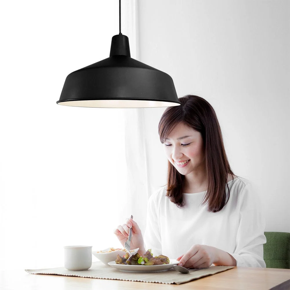 Mexlite hanglamp blackmoon - 1 lichts - 40x 180 cm - zwart