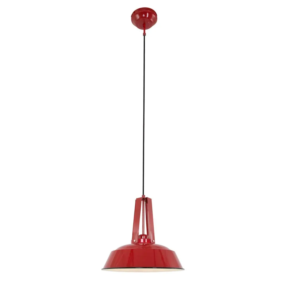 Mexlite hanglamp eden - 1 lichts - 42x 200 cm - rood