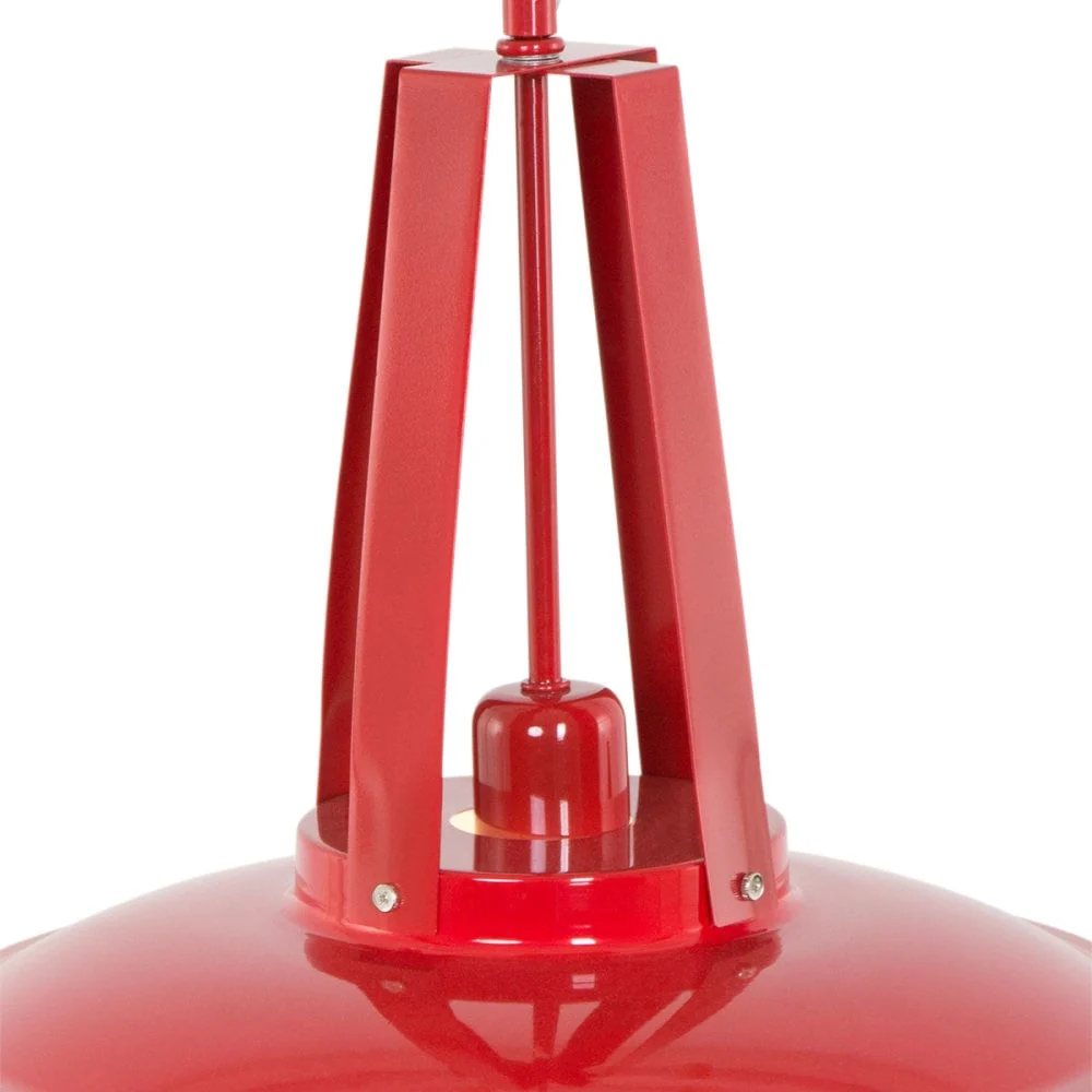Mexlite hanglamp eden - 1 lichts - 42x 200 cm - rood