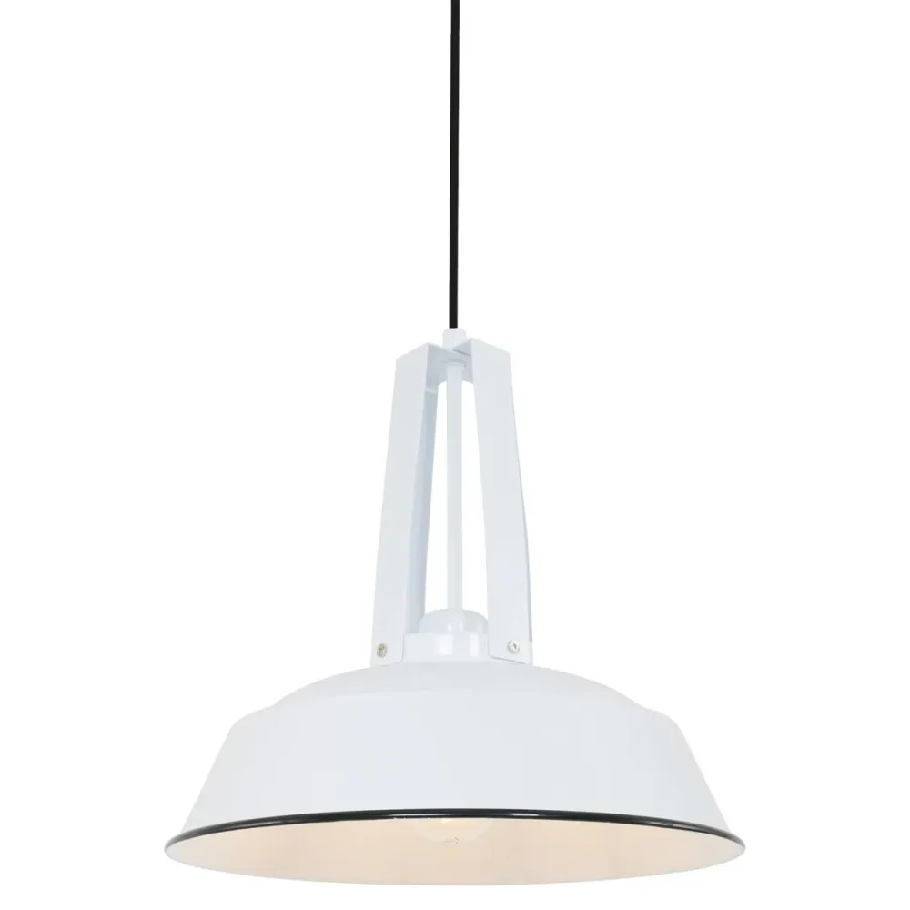 Mexlite hanglamp eden - 1 lichts - 42x 200 cm - wit