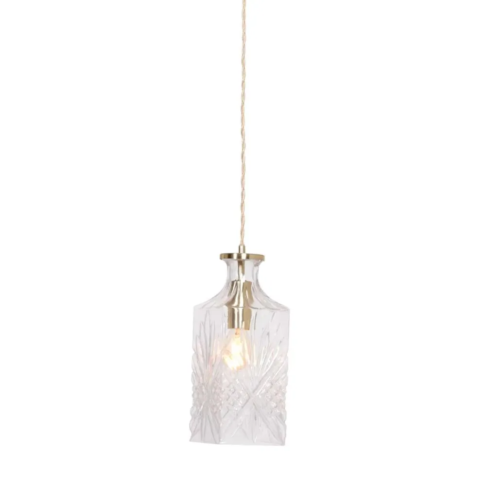 Mexlite hanglamp Grazio - 1 lichts - 10x 150 cm - mat-goud