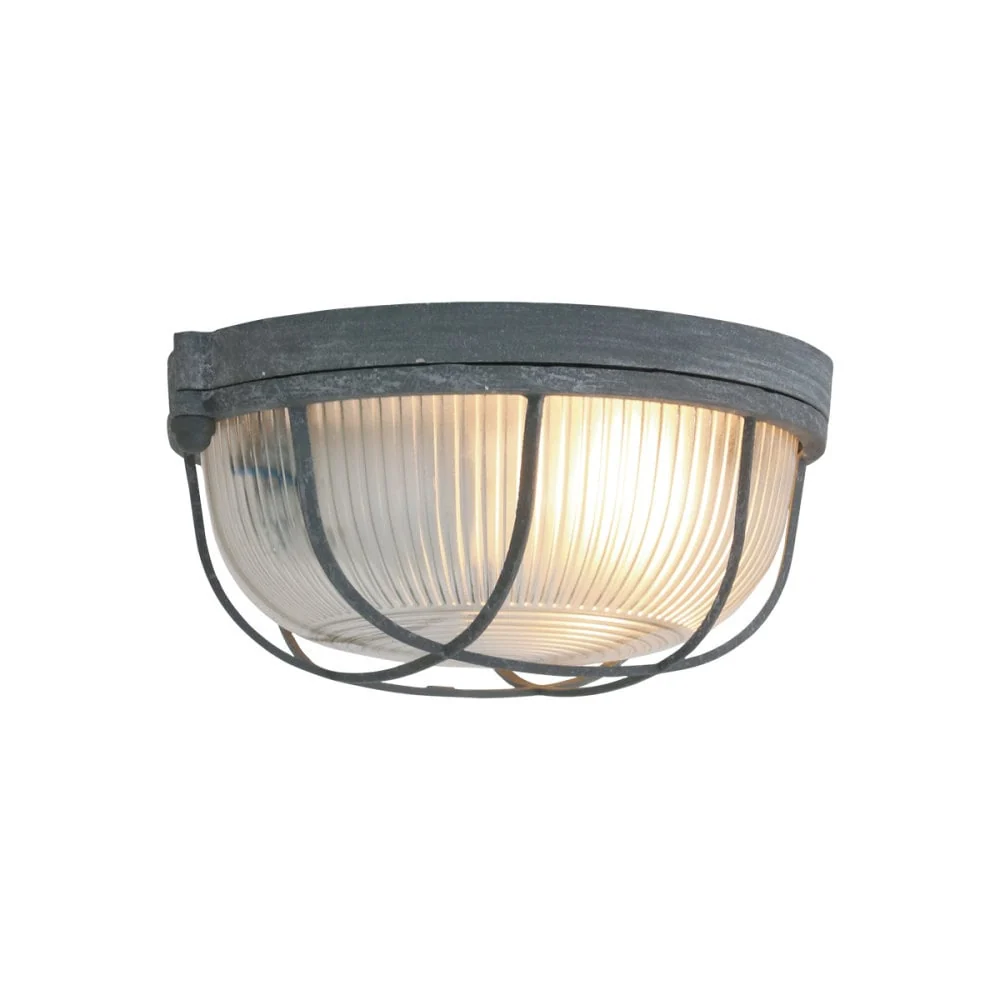 Mexlite plafondlamp lisanne - 1 lichts - 17x 8 cm - grijs