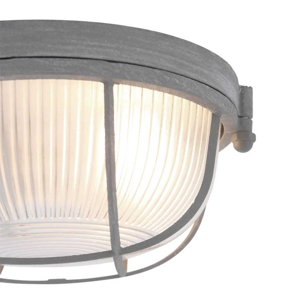 Mexlite plafondlamp lisanne - 1 lichts - 17x 8 cm - grijs